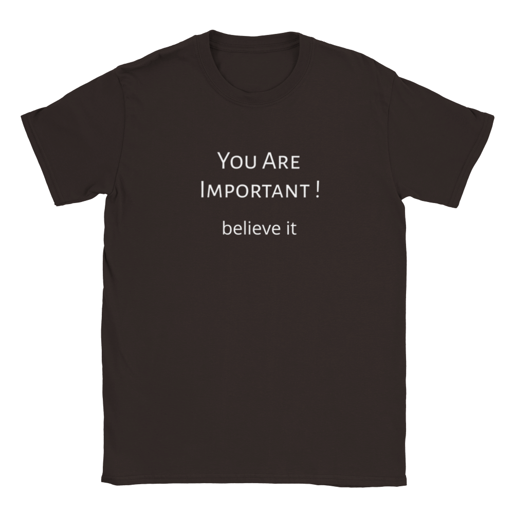 You Are Important! Classic Kids Crewneck T-shirt. Wear it and share it forward.