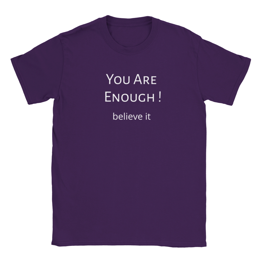 You are Enough! Classic Kids Crewneck T-shirt. Wear it and share it forward