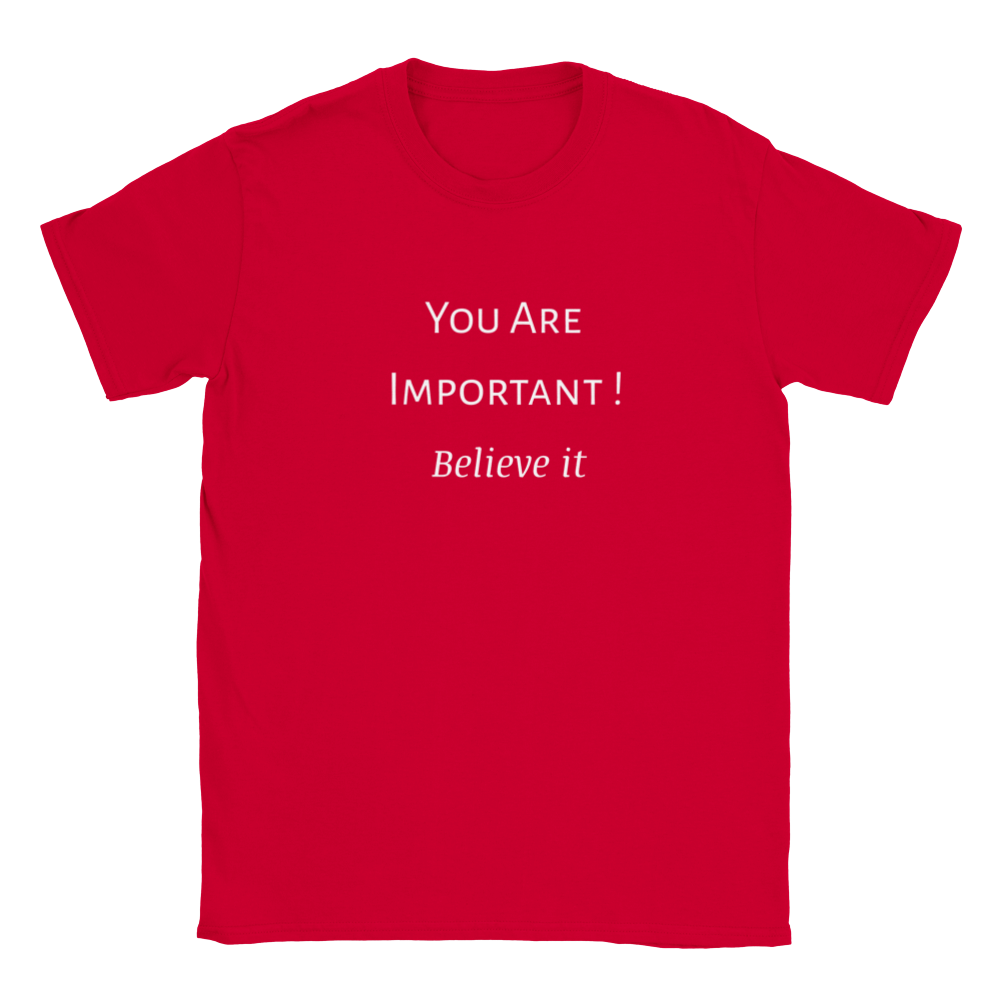 You Are Important! Classic Kids Crewneck T-shirt. Wear it and share it forward.
