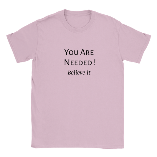 You Are Needed! Classic Kids Crewneck T-shirt. Wear it and share it forward.