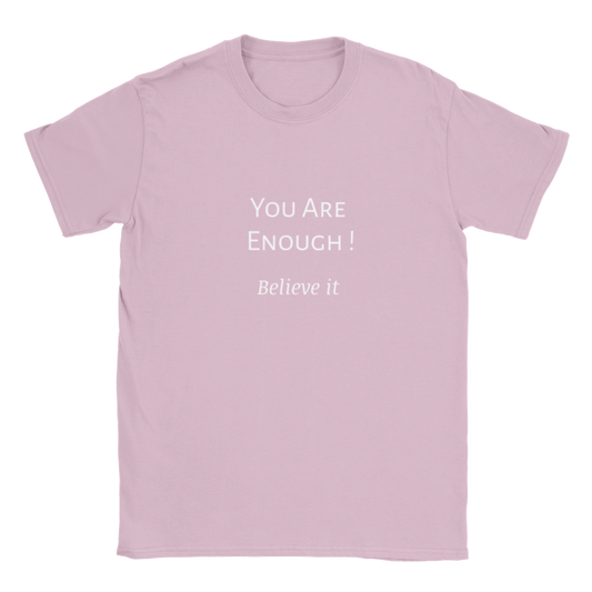 You are Enough! Classic Kids Crewneck T-shirt. Wear it and share it forward