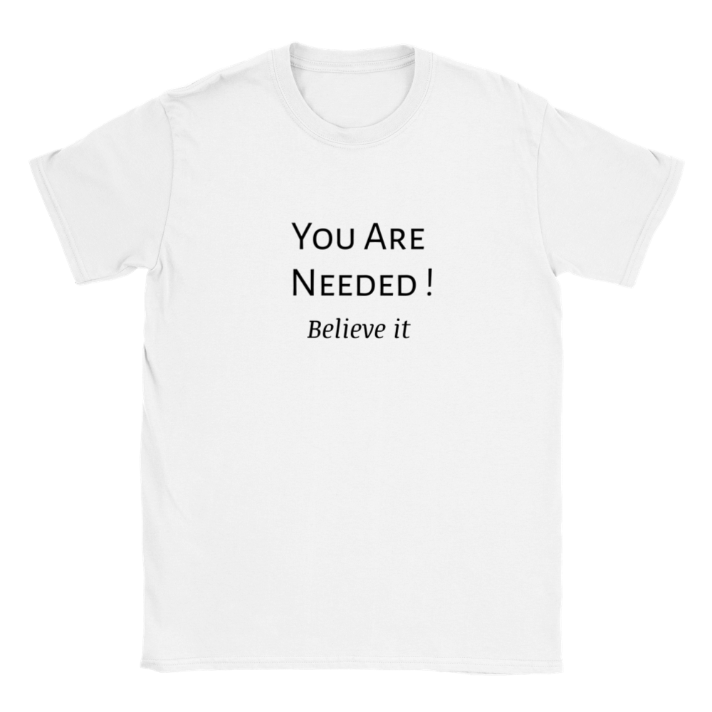 You Are Needed! Classic Kids Crewneck T-shirt. Wear it and share it forward.