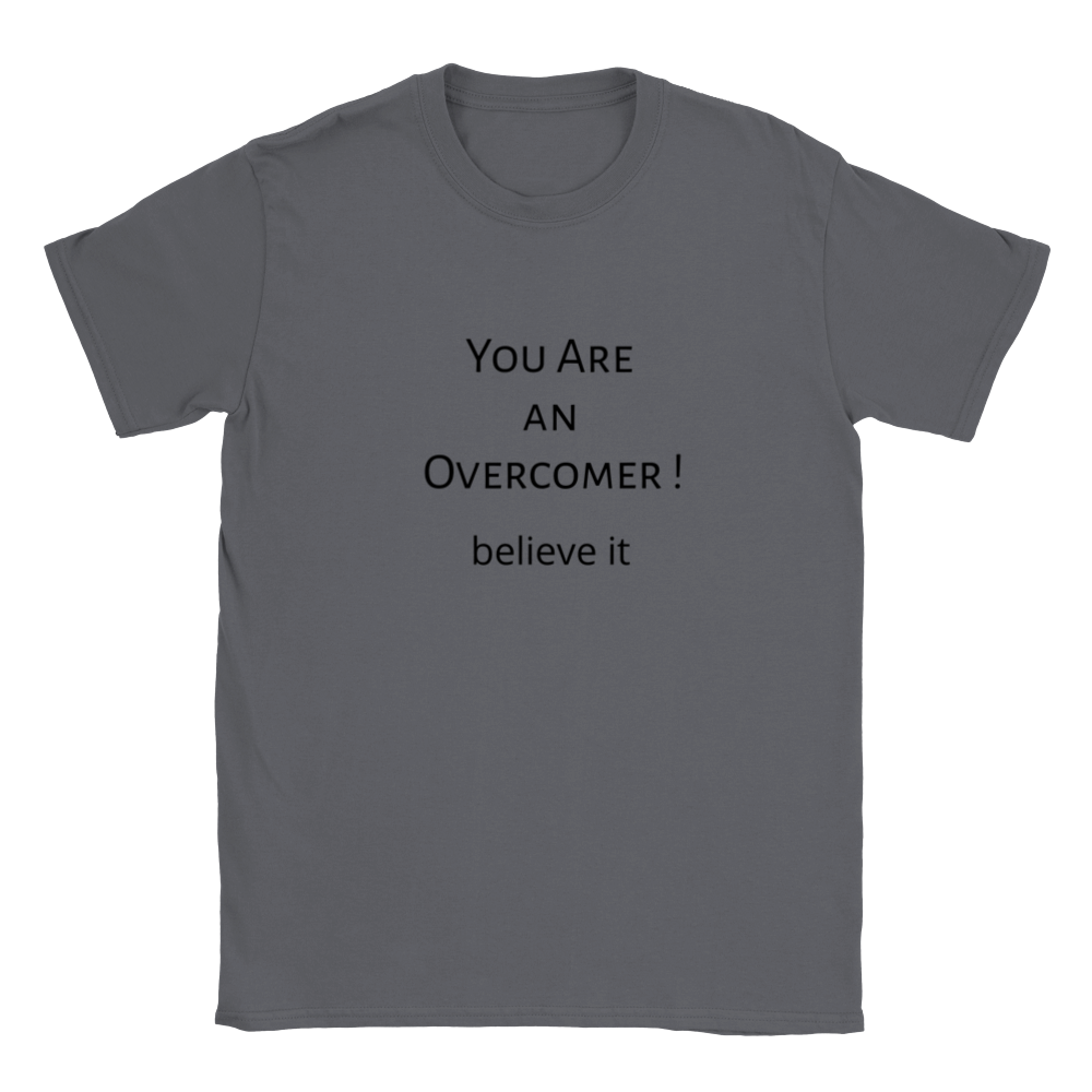You Are an Overcomer! Classic Kids Crewneck T-shirt. Wear it and share it forward.